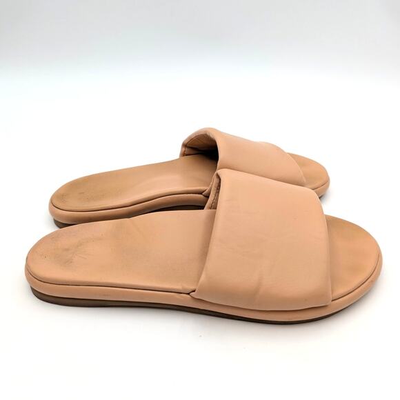 Beek Puffbird Slide Sandal Open Toe Women's Leather Tan Size US8 EU38.5 - Picture 3 of 14